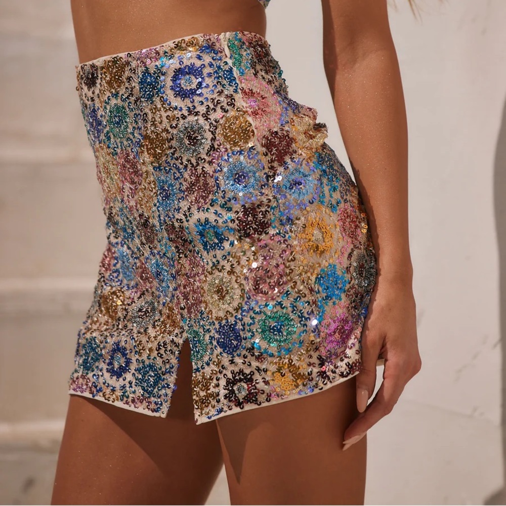 12TH TRIBE - DYNAMO SEQUIN MINI SKIRT